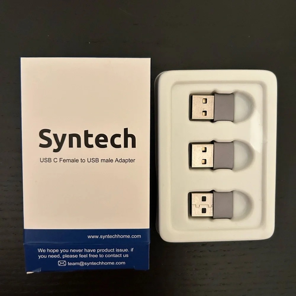 Syntech NIB USB C Female to USB Male Adapter Pack of 3